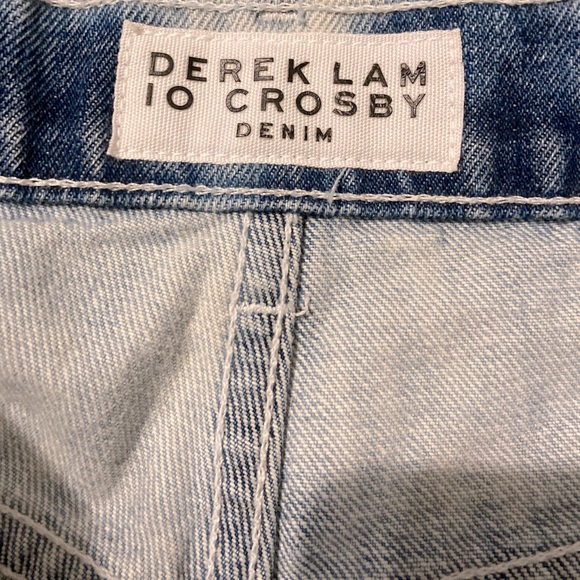DEREK LAM High Rise Cut-off Denim Shorts 100% Cotton Made in USA Size 25 - Picture 5 of 7